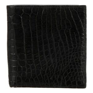 Mark Cross Vintage Classic Black Alligator Billfold/Wallet Made In Italy